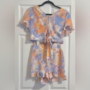 Colorful Tie-Dye Two-Piece Set